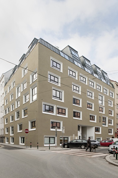 neunerhaus hagenmüllergasse; Bauherr: WBV-GPA, neunerhaus; Architektur: pool Architektur ZT GmbH, Wien; Freiraumplanung: Rajek Barosch Landschaftsarchitektur, Wien