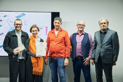 (v.l.n.r.): Christopher Gruber, Christina Ehrmann, Thomas Guschl, Stephan Schnetzer und Frank Matt