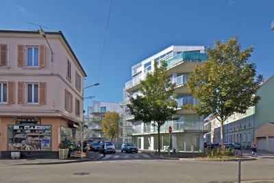 Sozialer Wohnbau, 59 Wohnungen, Jardins Neppert, Mulhouse, 2009 – 2014 & 2015